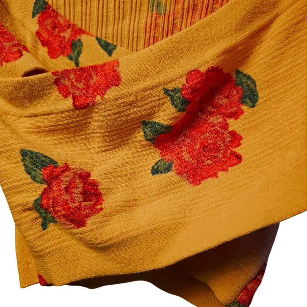 Intimately Free People oh hey crop rose faux wrap crop ribbed shirt - Picture 3 of 6